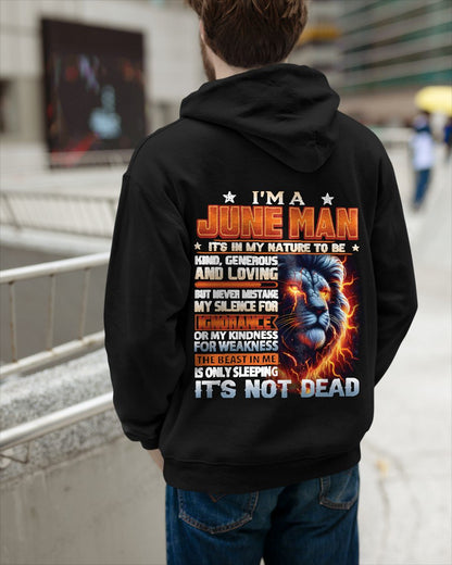 JUNE - IT'S NOT DEAD born in June T-Shirt For MAN - TRACY06 (SKU2602-115-06)