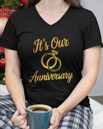 It's Our Anniversary Shirts for Married Couples Husband Wife T-Shirt For WOMAN - TRACY00 (SKU-TRAN-130502)