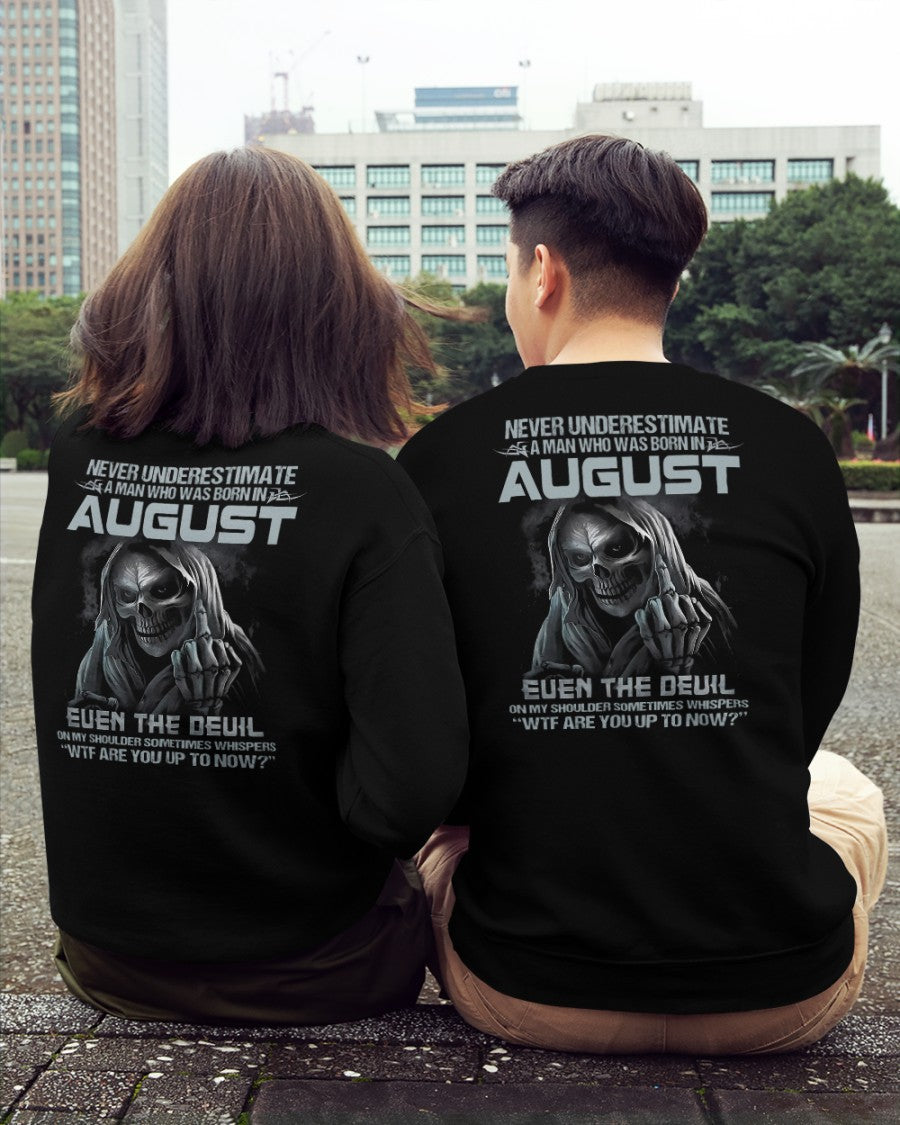 AUGUST - NEVER UNDERESTIUNDER A MAN - T-SHIRT FOR MAN - XUAN08 (SKU08-05-08)