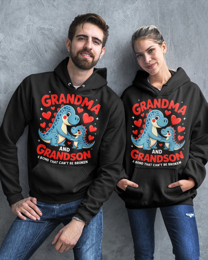 GRANDMA AND GRANDSON A BOND THAT CAN'T BE BROKEN DINOSAUR UNISEX T-SHIRT tracy00 (SKU-GMS3)