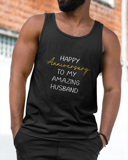 Happy Anniversary to My Amazing Husband Idea for Couples T-Shirt From WIFE - TRACY00 (SKU-TRAN-1305012)
