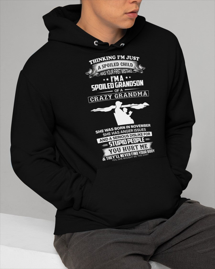 Spoiled by Grandma Shirt November Edition – From Grandma to Grandson tracy11 (SKU-GMS2-11)