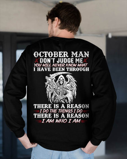 October Man Don't Judge Me – T-Shirt For Man – XUAN10 (SKU10-49-10)