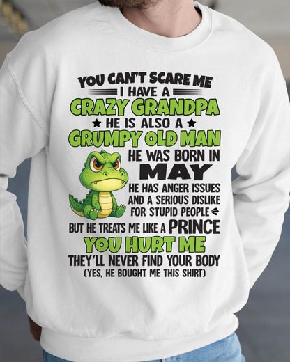 YOU CAN’T SCARE ME - GIFT FOR GRANDSON AND GRANDDAUGHTER FROM GRANDPA - XUAN05 (SKU09-121-05)