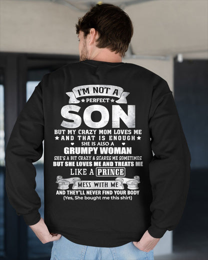 AS NOT A PERFECT SON T-shirt For Son From MOM - TRACY00 (SKU2603-67-00)