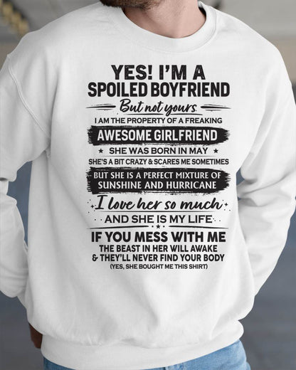 MAY - I'M A SPOILED BOYFRIEND - GIFT FROM WIFE/GIRLFRIEND - tracy05 (SKU26T-01250-05)