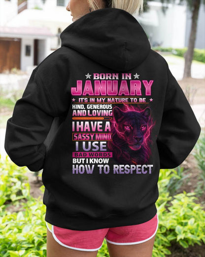 Born In January – T-Shirt For Woman – XUAN01 (SKU09-24-01)