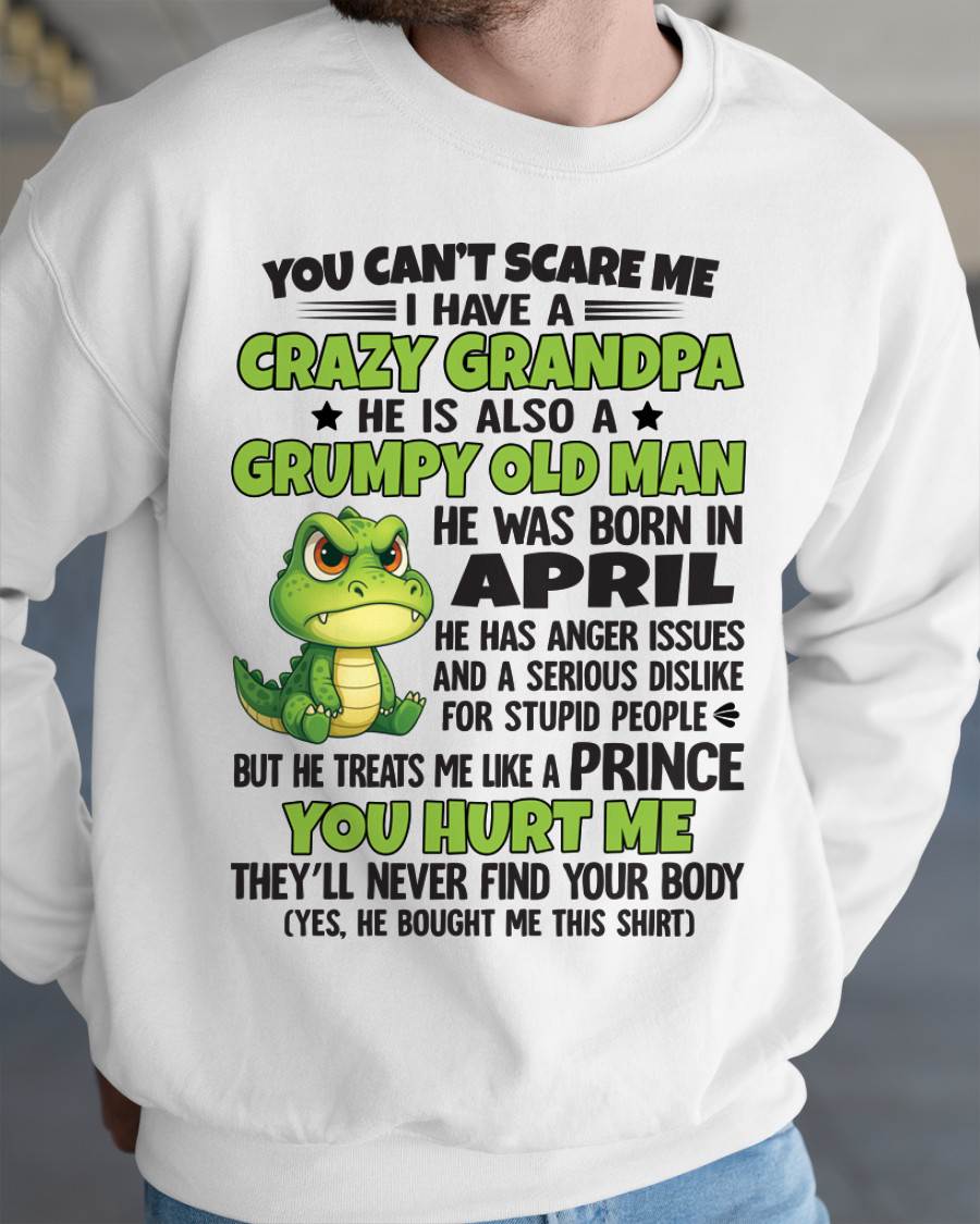 YOU CAN’T SCARE ME - GIFT FOR GRANDSON AND GRANDDAUGHTER FROM GRANDPA - XUAN04 (SKU09-121-04)