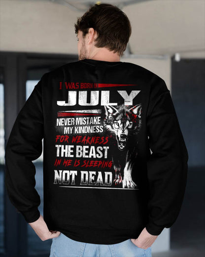 I Was Born In July Never Mistake My Kindness For Weakness - T-Shirt For Man - XUAN07 (SKU08-64-07)