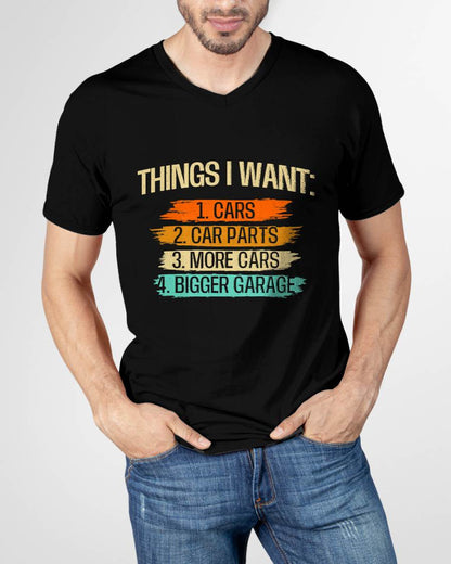 Things I Want - Car Parts Enthusiast Auto Mechanic Engine T-Shirt - Gift For Mechanic - XUAN (SKUM08-D13)