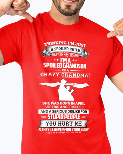 Spoiled by Grandma Shirt April Edition – From Grandma to Grandson tracy04 (SKU-GMS2-04)