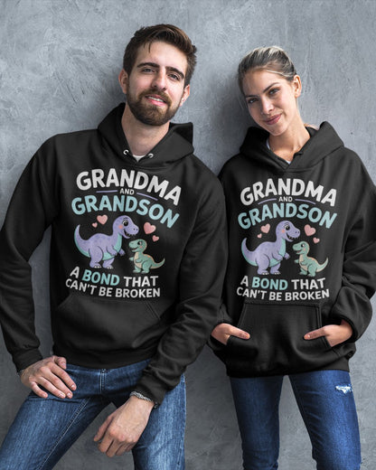 GRANDMA AND GRANDSON A BOND THAT CAN'T BE BROKEN DINOSAUR UNISEX T-SHIRT tracy00 (SKU-GMS4)