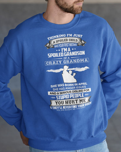 Spoiled by Grandma Shirt April Edition – From Grandma to Grandson tracy04 (SKU-GMS2-04)