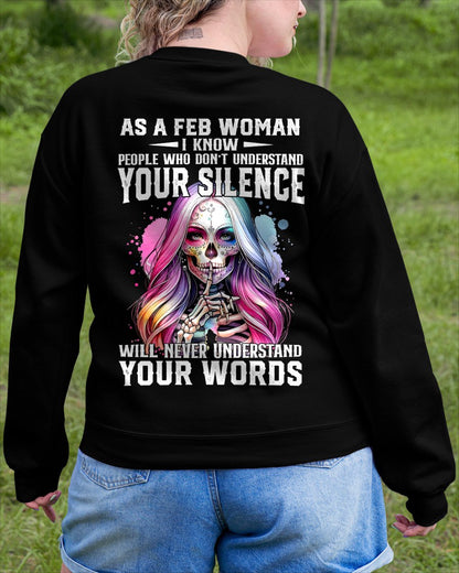 FEBRUARY - DON'T UNDERSTAND YOUR SILENCE T-Shirt For WOMAN - TRACY02 (SKU2605-441-02)