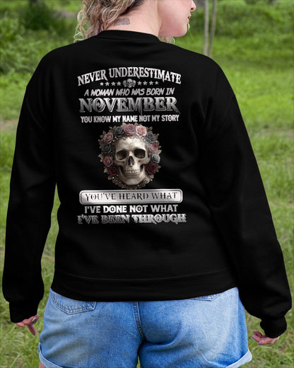 NOVEMBER - I'VE BEEN THROUGH T-Shirt For WOMAN - TRACY11 (SKU2605-410-11)