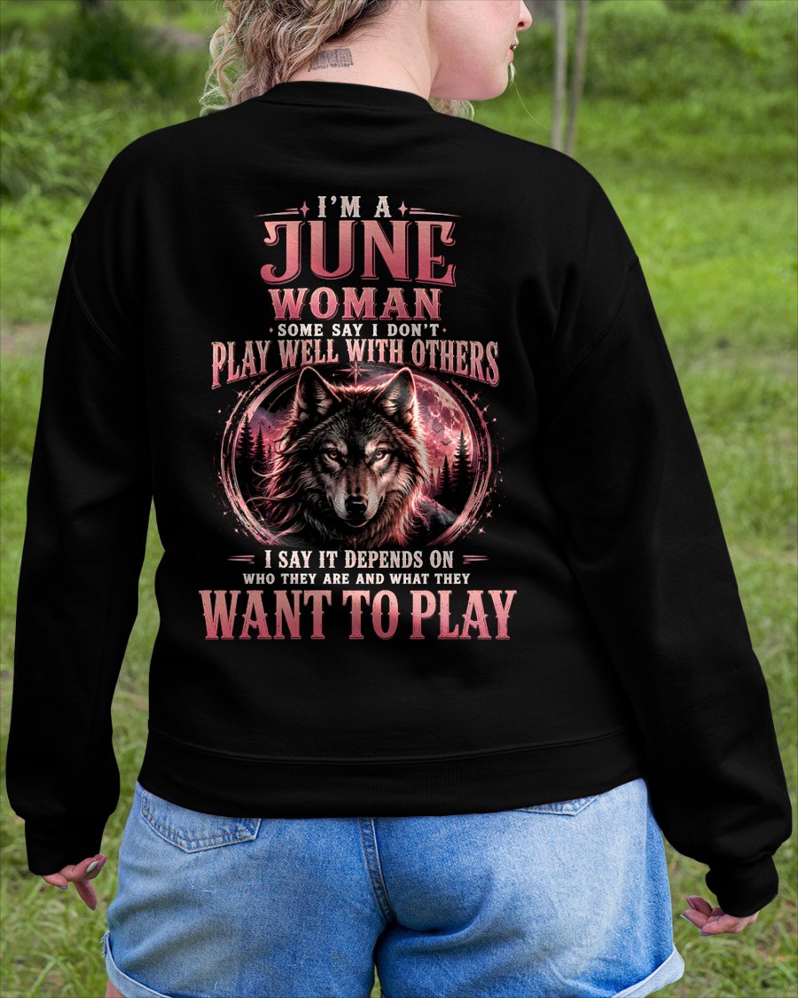 JUNE - PLAY WELL WITH OTHERS - Birthday T-Shirt For WOMAN - TRACY06 (SKU2608-43-06)