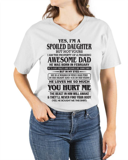 February – I Am The Property Of A Freaking Awesome Dad – Gift For Son And Daughter From Dad – XUAN02 (SKU11-28-02)