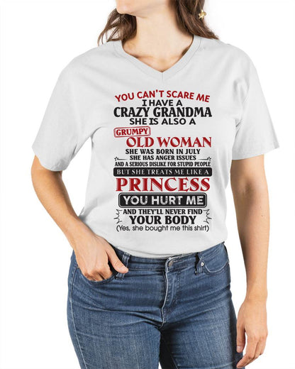 July - You Can't Scare Me - Gift For Grandson And Granddaughter From Grandma - XUAN07 (SKU10-76-07)