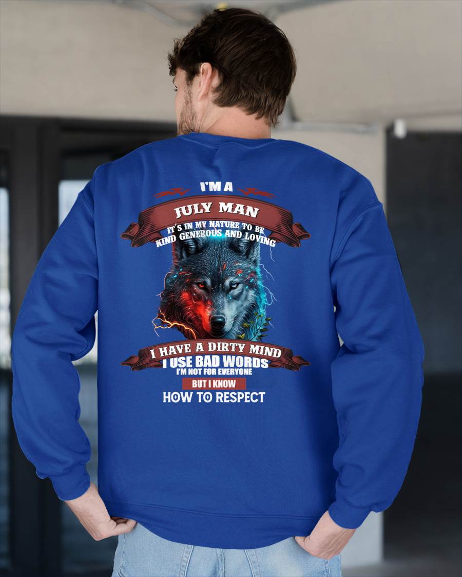 I’M A JULY MAN – T-SHIRT FOR MAN – xuan07 (SKU12-162-07)