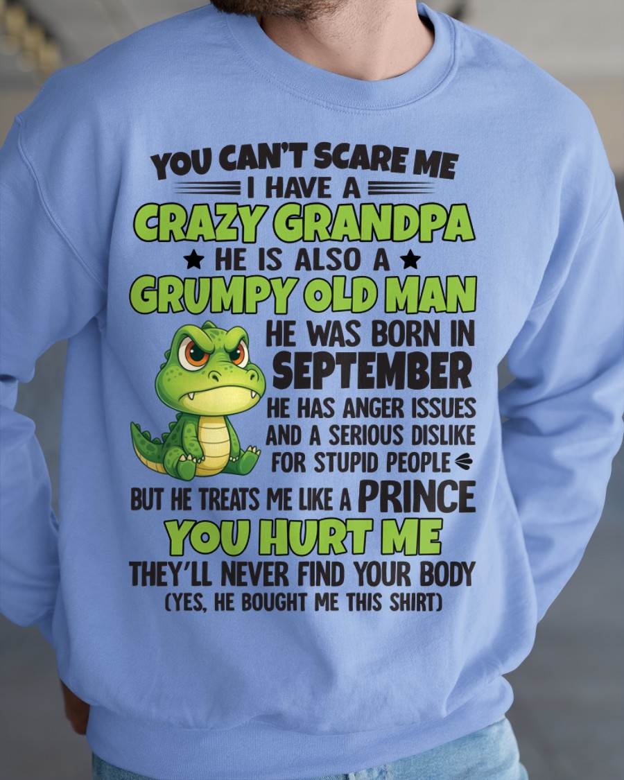 YOU CAN’T SCARE ME - GIFT FOR GRANDSON AND GRANDDAUGHTER FROM GRANDPA - XUAN09 (SKU09-121-09)