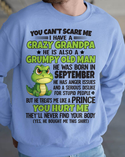 YOU CAN’T SCARE ME - GIFT FOR GRANDSON AND GRANDDAUGHTER FROM GRANDPA - XUAN09 (SKU09-121-09)
