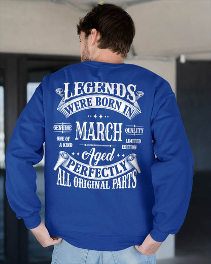 LEGENDS WERE BORN IN MARCH - T-SHIRT FOR MAN - XUAN03 (SKU08-37-03)