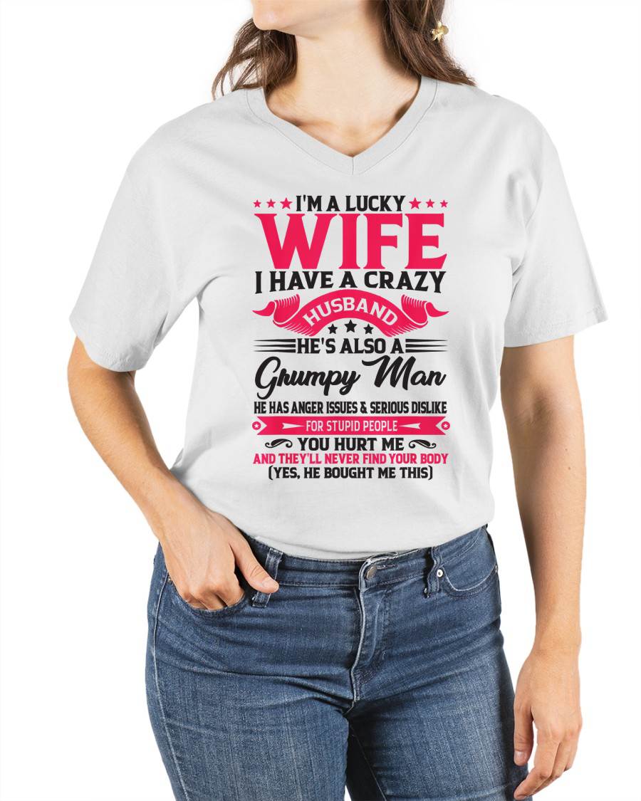 TO MY WIFE - I'M A LUCKY WIFE - GIFT FROM HUSBAND - tracy00 (SKU10-136-00)