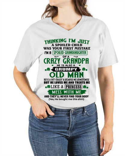 SPOILED GRANDDAUGHTER - GIFT FROM GRANDPA - tracy00 (SKU2602-118-00)