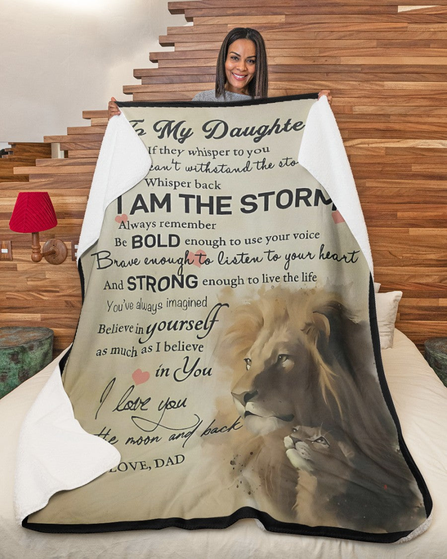 Special Gift For Your Daughter Blanket - From Dad (SKUB09-XUANB01)