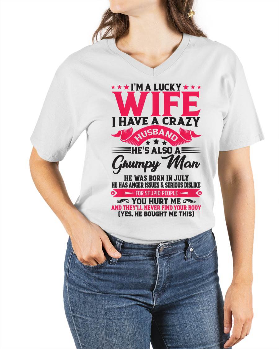 JULY - TO MY WIFE - I'M A LUCKY WIFE - GIFT FROM HUSBAND - tracy07 (SKU10-136-07)