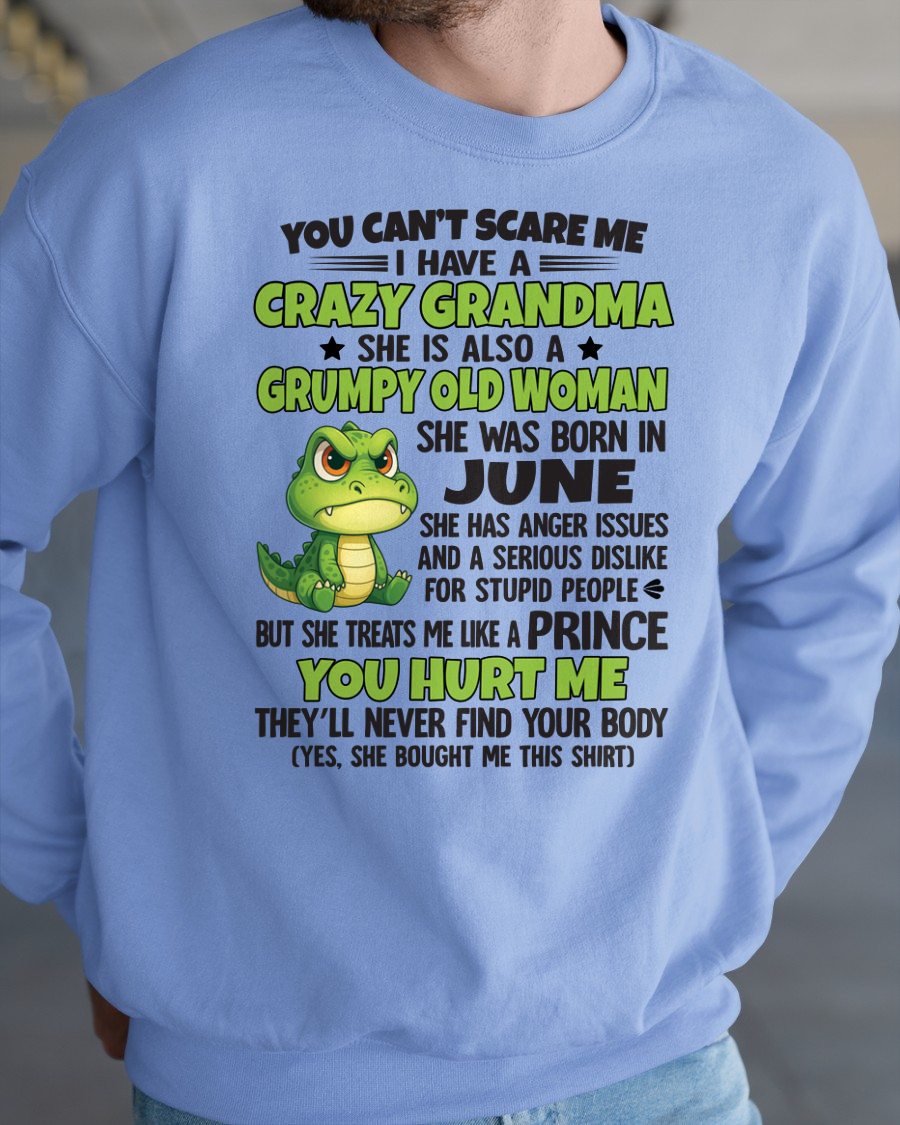 JUNE - YOU CAN'T SCARE ME - FOR GRANDSON - GIFT FROM GRANDMA - tracy06 (SKU09-85-06)
