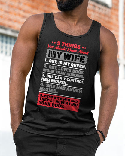 5 Things You Should Know About My Wife Husband Giftidea T-Shirt From WIFE - TRACY00 (SKU-TRAN-130506)