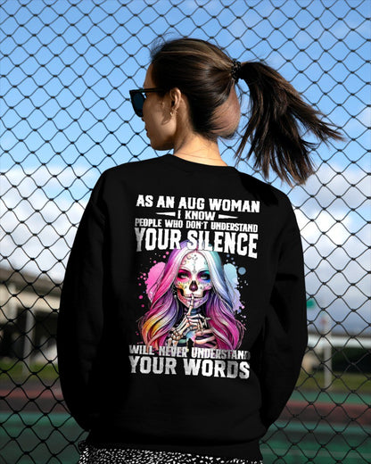 AUGUST - DON'T UNDERSTAND YOUR SILENCE T-Shirt For WOMAN - TRACY08 (SKU2605-441-08)
