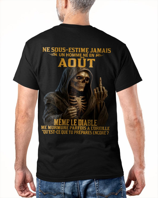 NE SOUS-ESTIME JAMAIS UN HOMME NÉ EN AOÛT Fr08 XUAN08 male (SKU12-305-08)