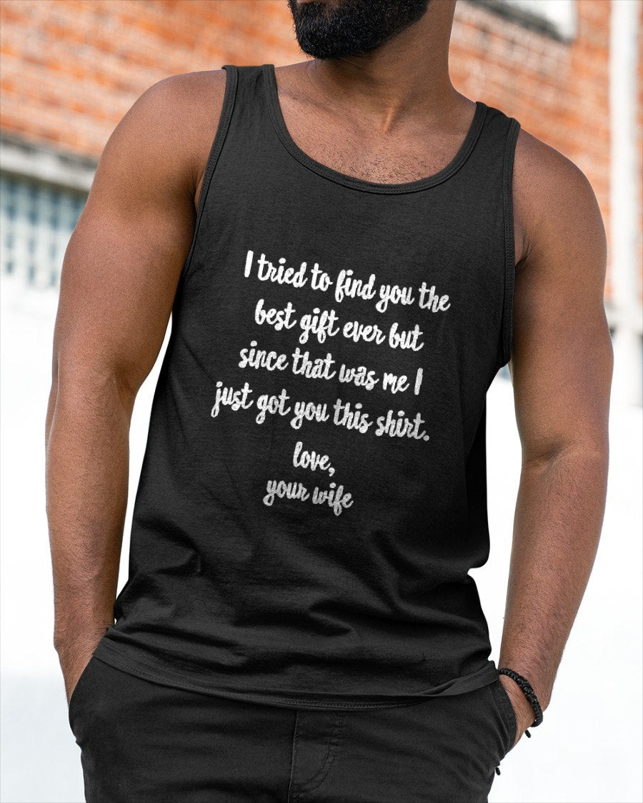 Funny Father's Day or Birthday Gift to Husband T-Shirt From WIFE - TRACY00 (SKU-TRAN-1305010)