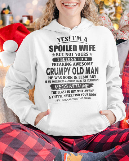 Grumpy Old Man February – Perfect gift for wife From Husband – tracy02 (SKU08-63-02)
