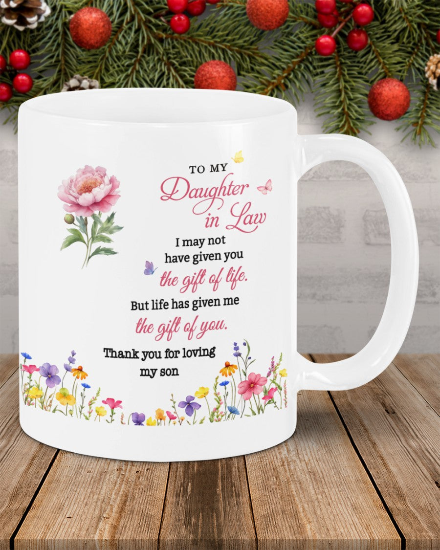 BEST GIFT FOR DAUGHTER-IN-LAW BEAUTIFUL MUG  From MOTHER-IN-LAW - TRACY00 (SKU2607-33)