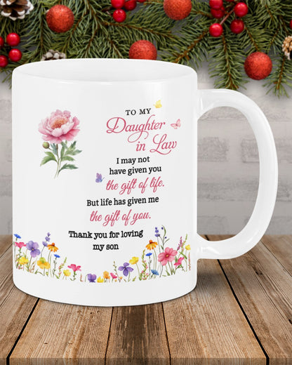 BEST GIFT FOR DAUGHTER-IN-LAW BEAUTIFUL MUG  From MOTHER-IN-LAW - TRACY00 (SKU2607-33)