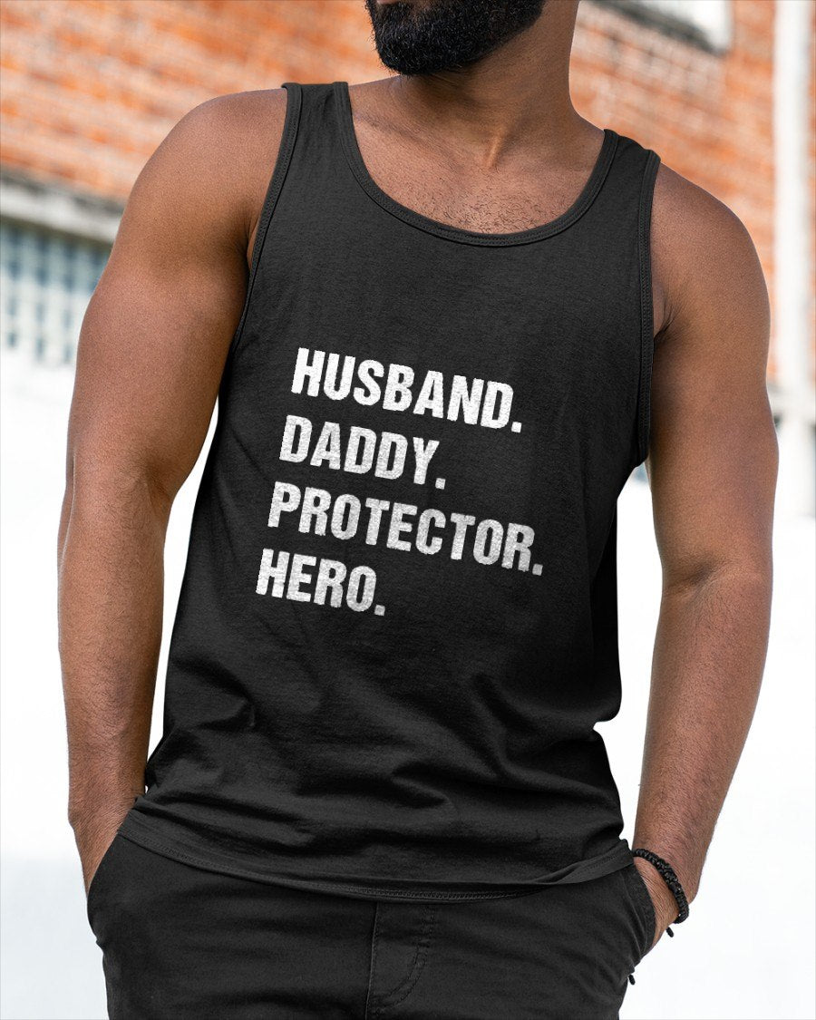 Husband Daddy Protector Hero for Dad Wife T-Shirt From WIFE - TRACY00 (SKU-TRAN-1305013)