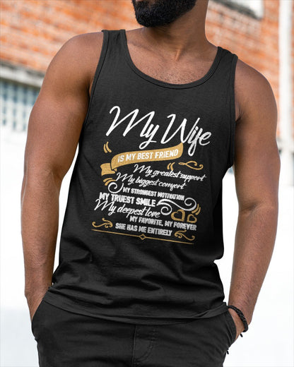 I Love My Wife T Shirt, My Wife is My Best Friend T Shirt From WIFE - TRACY00 (SKU-TRAN-1305015)