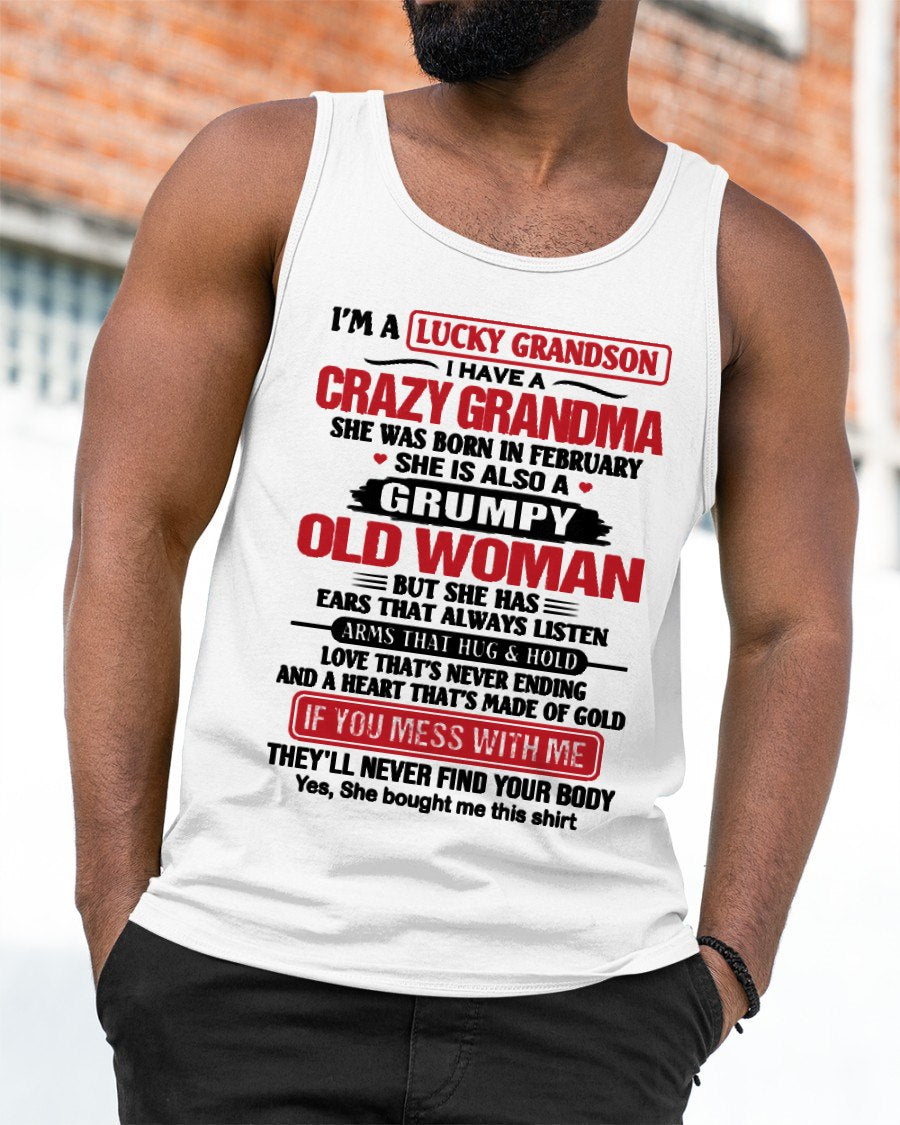 FEBRUARY - LUCKY GRANDSON HAVE A GRANDMA From GRANDMA - TRACY02 (SKU2606-361-02)