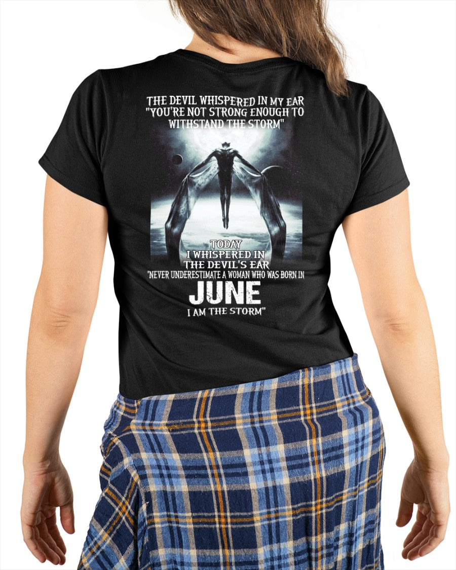 June - The Devil Whispered In My Ear - T-Shirt For Woman - XUAN06 (SKU-CHAUU-06)