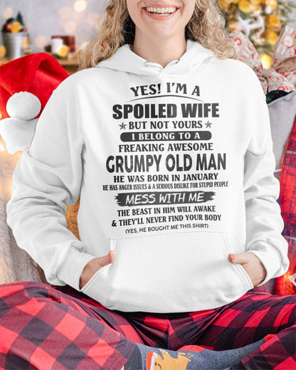 Grumpy Old Man January – Perfect gift for wife From Husband – tracy01 (SKU08-63-01)