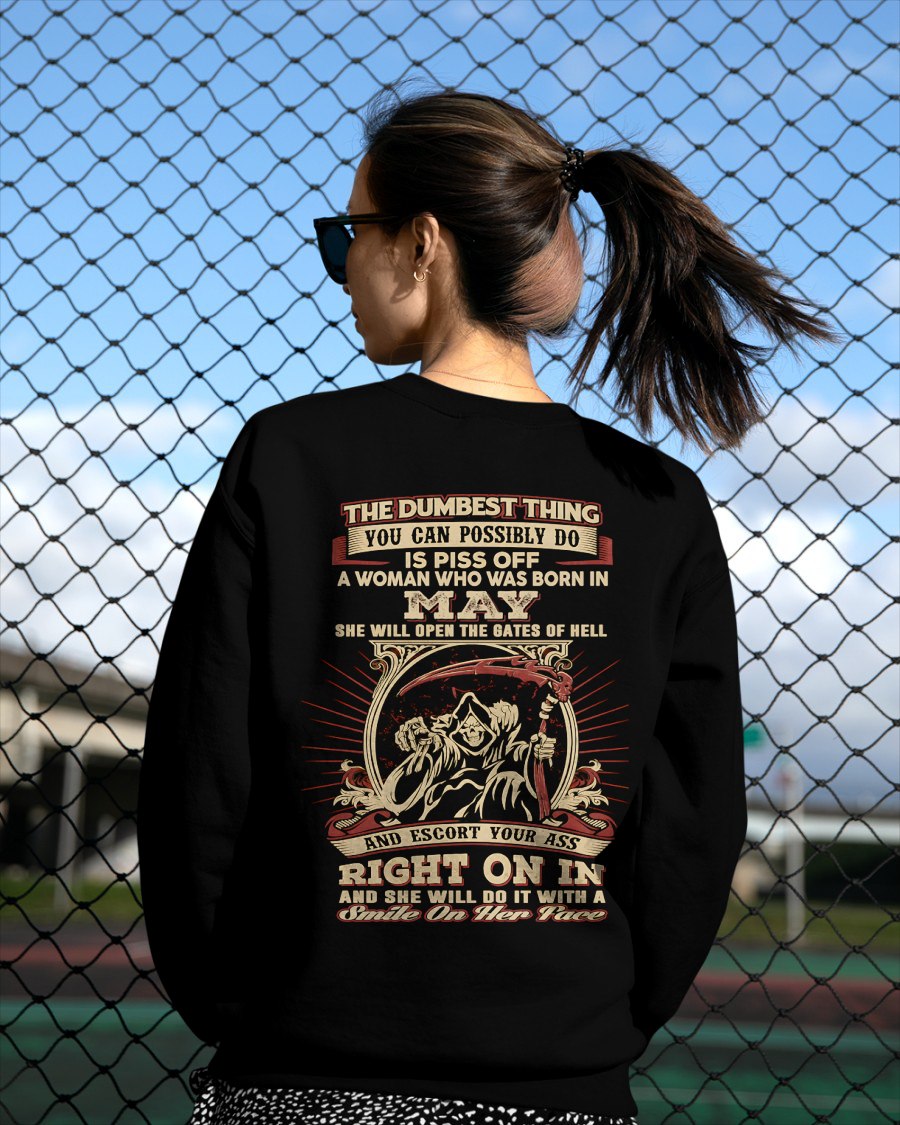 MAY - THE DUMBEST THING YOU CAN POSSIBLY T-shirt For WOMAN - TRACY05 (SKU2605-290-05)