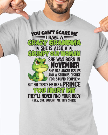 NOVEMBER - YOU CAN'T SCARE ME - FOR GRANDSON - GIFT FROM GRANDMA - tracy11 (SKU09-85-11)