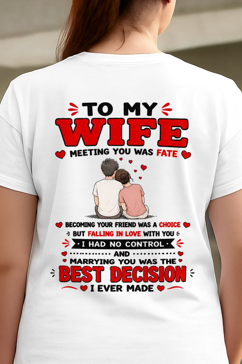 PERFECT T-SHIRT FOR MY WIFE - GIFT FROM HUSBAND - TRACY00 (SKU2608-107)