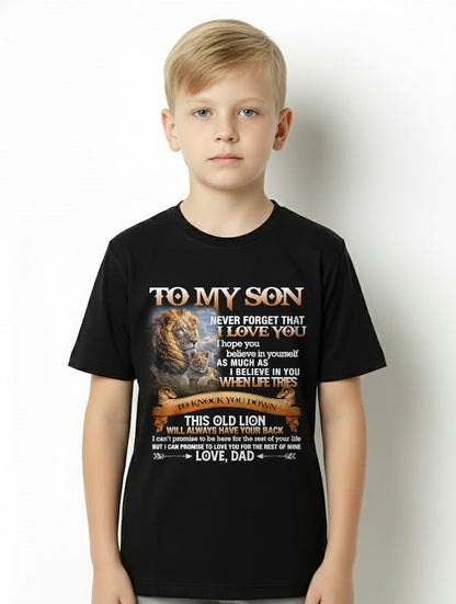To My Son T-Shirt – Gift From Dad / Man - XUAN00 (SKU12-76)