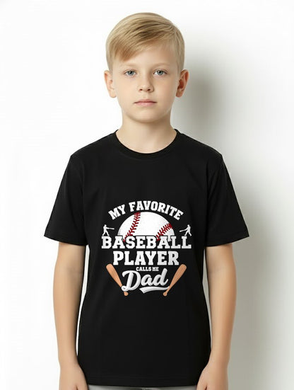 Funny My Favorite Baseball Player Calls Me Dad Father's Day T-Shirt For MAN - TRACY00 (SKU-TRAN-120510)
