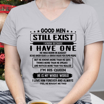 August - Good men Still Exist - gift for your girlfriend, wife from Husband - tracy08 (SKU-GM-08)