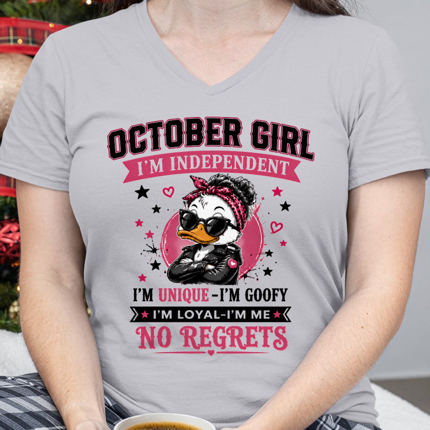 OCTOBER - I'M UNIQUE GOOFY LOYAL T-shirt For WOMAN - TRACY10 (SKU2608-421-10)